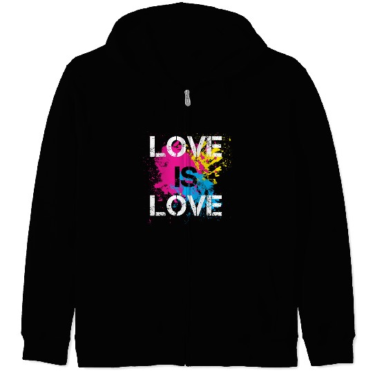 Love is love Zip Hoodies