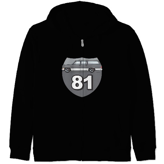81 Charcoal Zip Hoodies