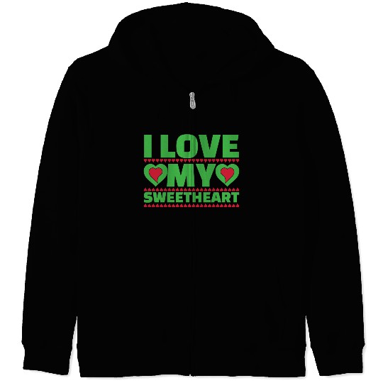 Valentines Day Gifts I Love My Sweetheart4174 Zip Hoodies