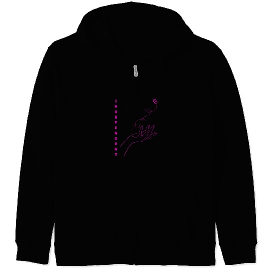 Strong and Independent woman Zip Hoodies