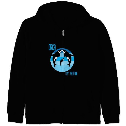 King Orca: Ruler of the Seas Zip Hoodies