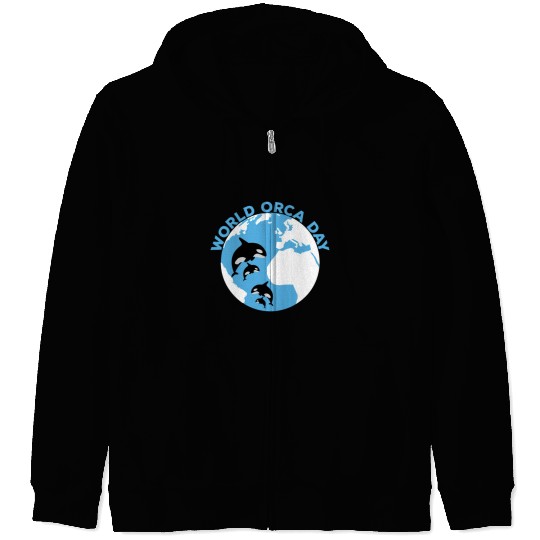 World Orca Day Zip Hoodies