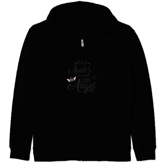 Aunti's Favorite Little Angel Zip Hoodies