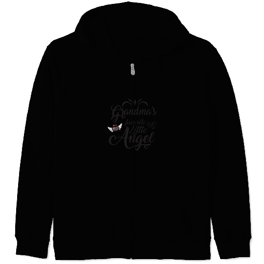 Grandma's Favorite Little Angel Zip Hoodies