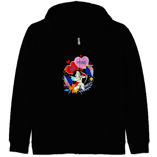 Cupid Be Mine - Valentines Day Zip Hoodies