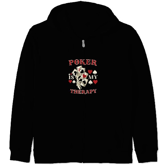 Poker Casino Poker Player Gambling Roulette Gift Zip Hoodies