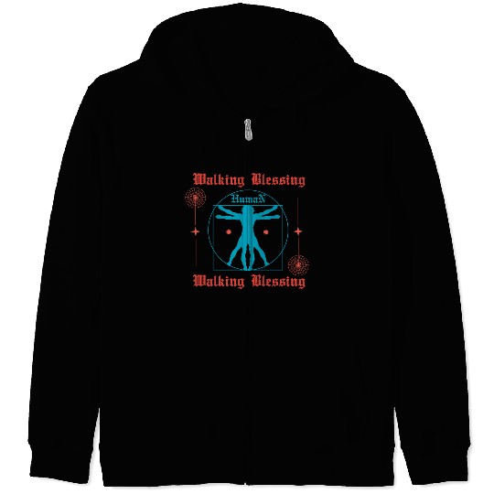 Walking Blessing Zip Hoodies