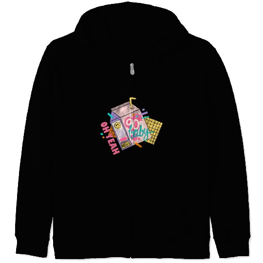 OH YEAH 90s BABY Zip Hoodies