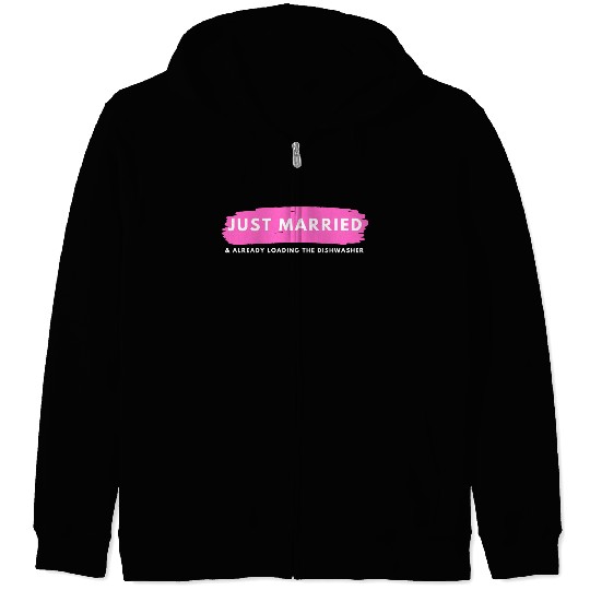 Just Married Zip Hoodies