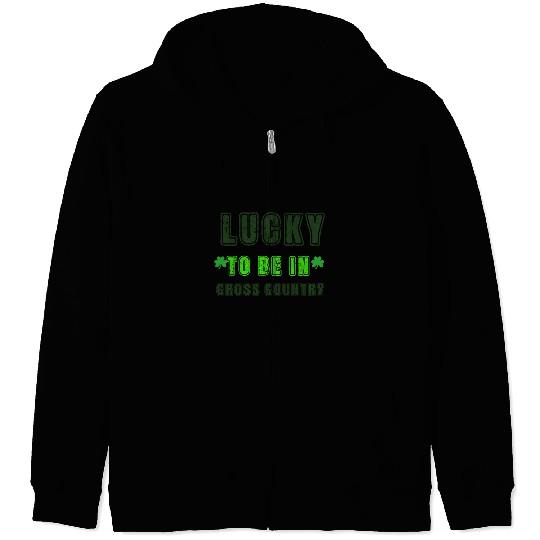 Cross Country Runner, St Patrick's Day Gift Zip Hoodies