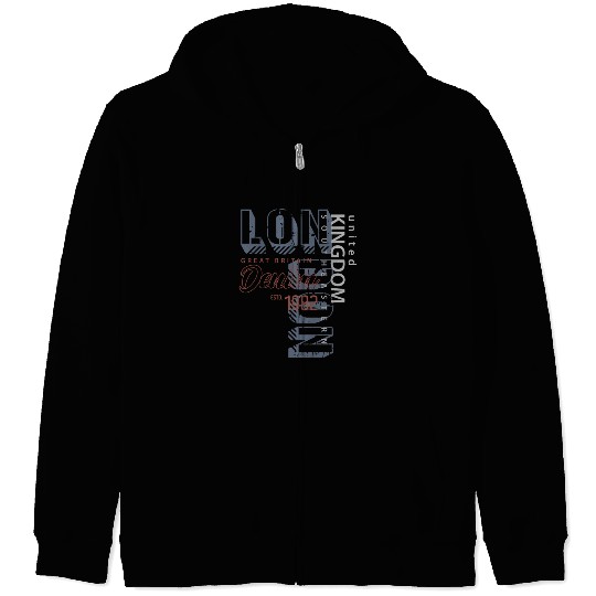 The London Look Zip Hoodies