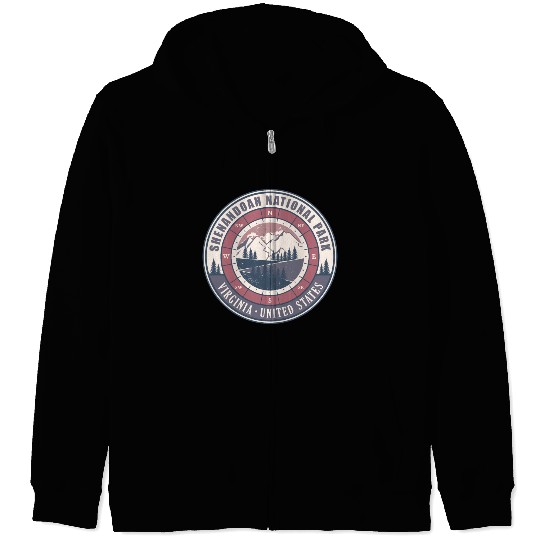 Shenandoah National Park Virginia US Hiking Zip Hoodies