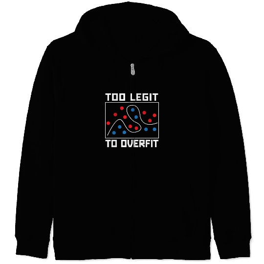 Too Legit To Overfit Artificial Intelligence Robot Zip Hoodies