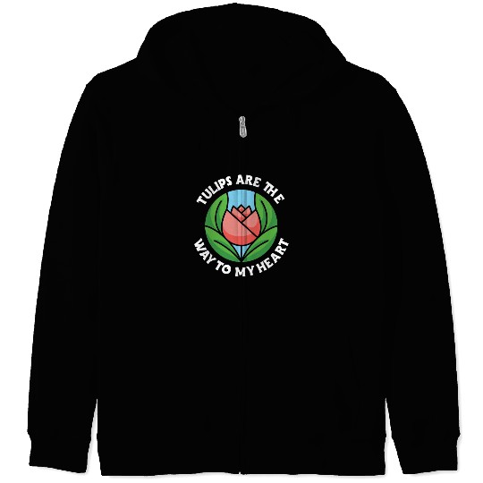 Tulip Gardening Tulips Zip Hoodies
