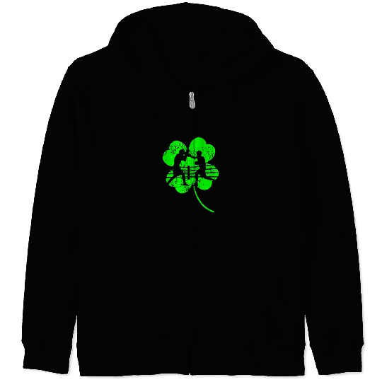 Boxing St. Patrick's day shamrock Zip Hoodies