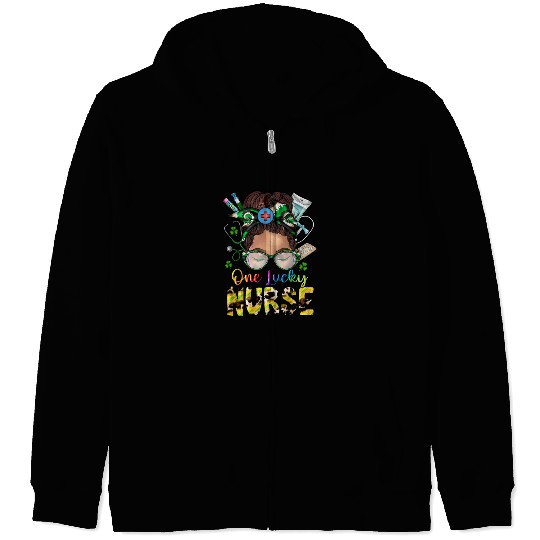 One Lucky Nurse Mama Zip Hoodies