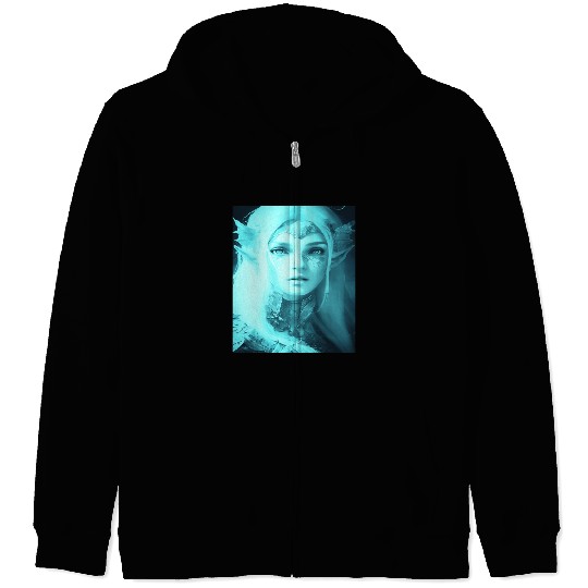 Fairy elf woman fantasy mysticism magic mythical j Zip Hoodies