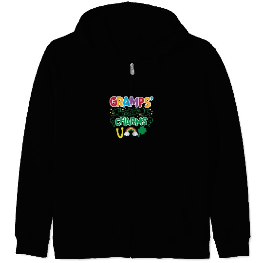 Gramps's Lucky Little Charms Clover Shamrock Zip Hoodies