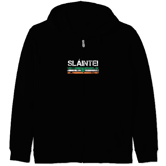 Slainte Ireland toast Zip Hoodies