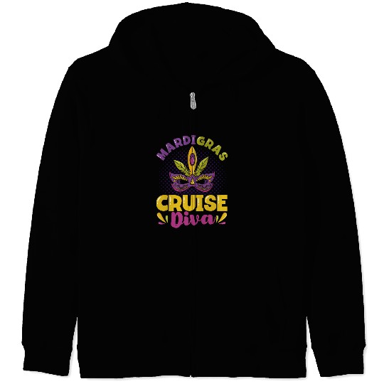 Mardi Gras Cruise Mardi Gras Street Festival Mardi Zip Hoodies