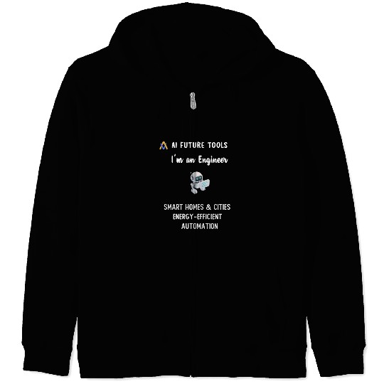 AI, I'm Engineer, AI Future Tools Zip Hoodies