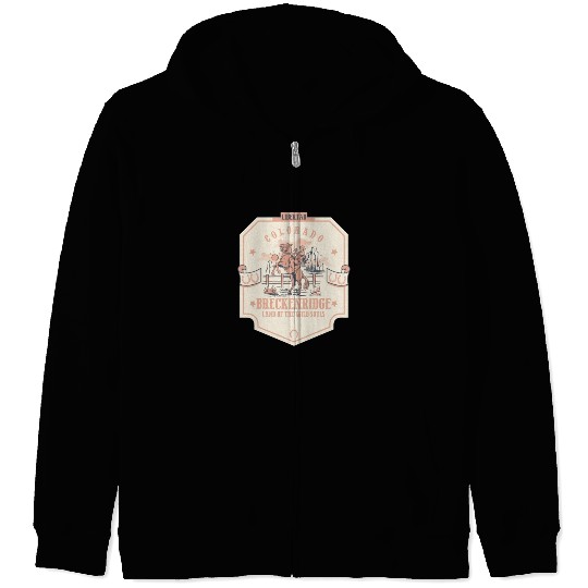 breckenridge colorado wild west town Zip Hoodies