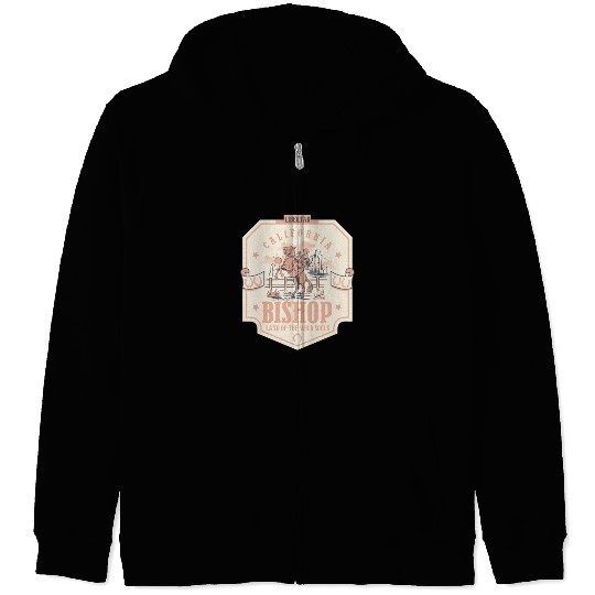 bishop California wild west town Zip Hoodies