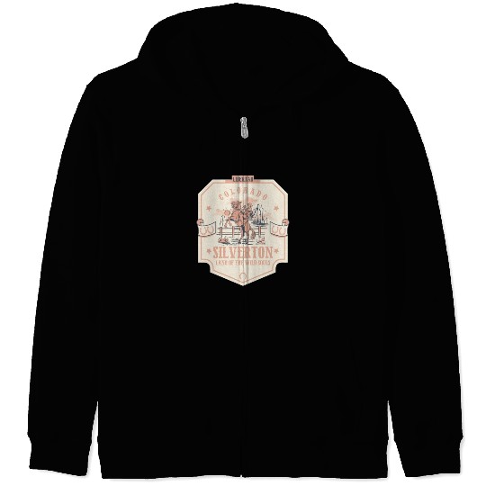 silverton colorado wild west town Zip Hoodies