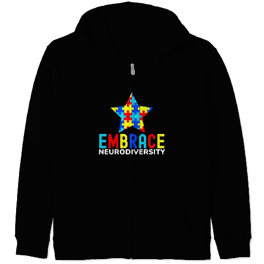 Embrace Neurodiversity Zip Hoodies