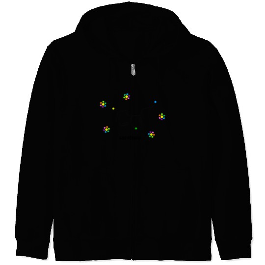 Happy Serotonin Molecule Science Chemistry Teacher Zip Hoodies