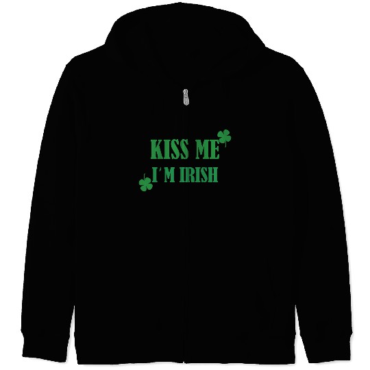 kiss me im irish Zip Hoodies