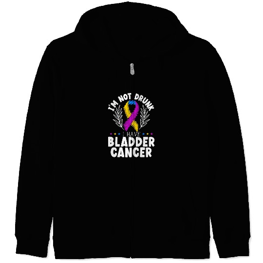 Bladder Cancer Warrior Bladder Cancer Awareness Zip Hoodies