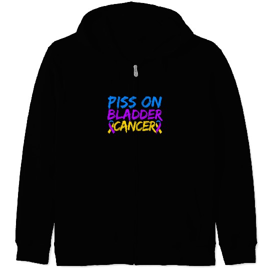Piss On Bladder Cancer Awareness Month Zip Hoodies