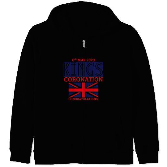 King’s Coronation, 6th May 2023 Congratulations, N Zip Hoodies
