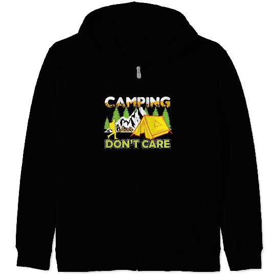 camping hair don't car Zip Hoodies