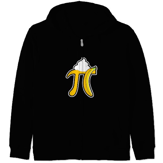 Banana Cream Pi Funny Pi Day Math Teacher Gift T Zip Hoodies