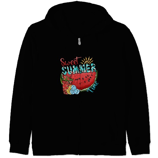 Sweet Summer Time Zip Hoodies