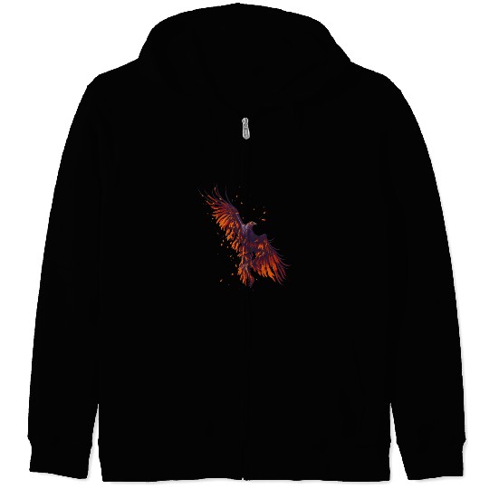 Hawk flying Zip Hoodies