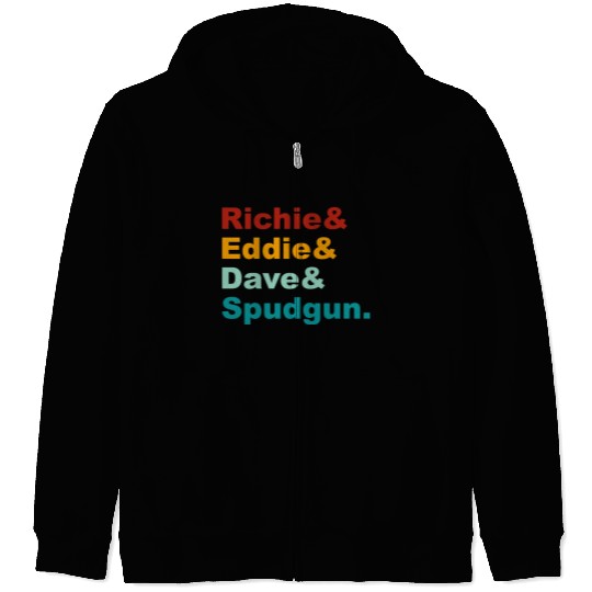 Richie& Eddie& Dave& Spudgun-Retro Funny Movie Ner Zip Hoodies