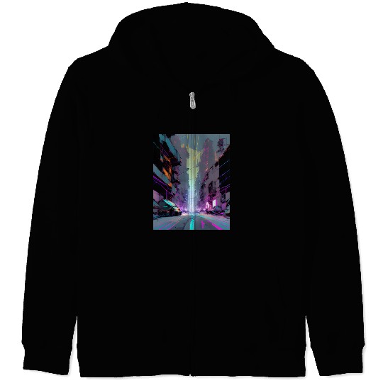 Modern Gothic AI PRINT Zip Hoodies