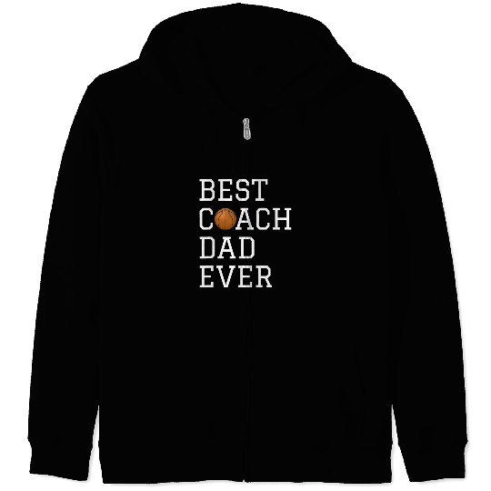 Best Basketball Coach Dad Ever Coaching Fathers Gi Zip Hoodies