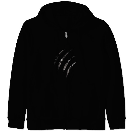 claws mark | Pack of Alpha Wolf were here Zip Hoodies
