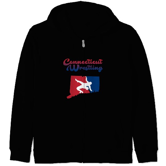 Connecticut Wrestling Zip Hoodies