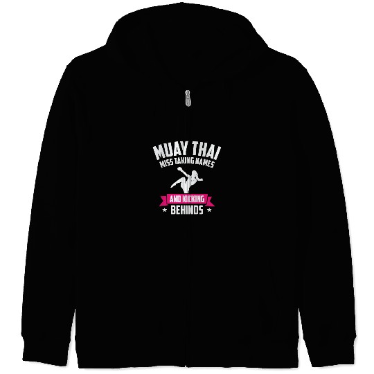 International Women's Day Muay Thai Girl Power Zip Hoodies