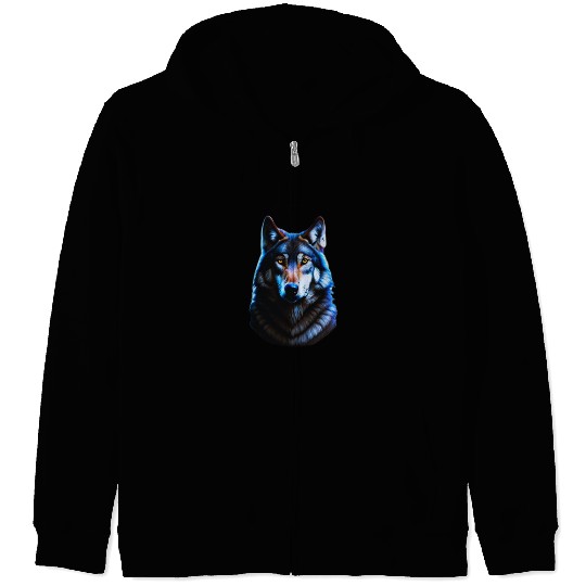 Wolf Zip Hoodies