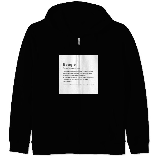 Beagle Definition PTBB Poster Zip Hoodies