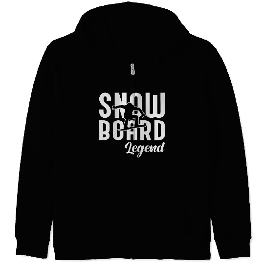 Snowboard Legend Snowboarding Zip Hoodies
