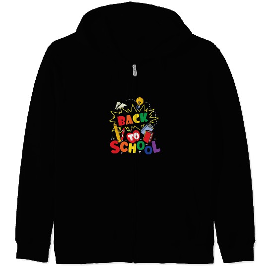 Back To School Grade Pupil Teacher Zip Hoodies