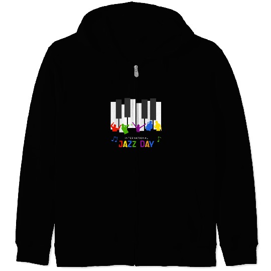 Jazz music improvisation festival Zip Hoodies