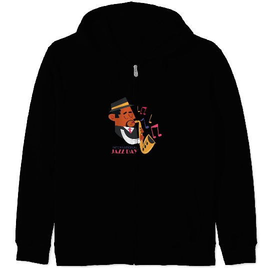 Jazz music improvisation festival Zip Hoodies